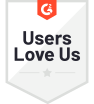 Users love us g2 badge