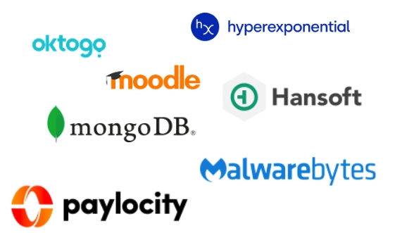 JumpCloud offers pre-built connectors for Oktogo, hyperexponential, Moodle, Hansoft, mongoDB, Malwarebytes, and Paylocity.