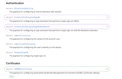 Apple uses symbols and colored outlines to indicate change in their documentation.