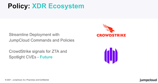 screenshot of policy: XDR Ecosystem