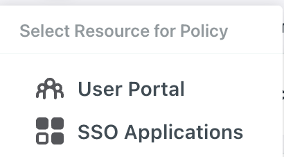 screenshot of policy resource