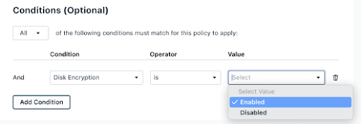 Configuring conditional access policies