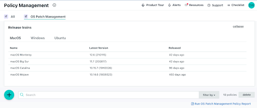 JumpCloud Patch Management release trains