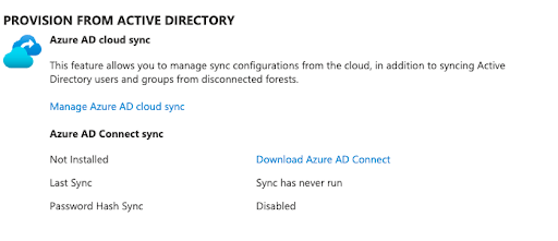 Configure Azure AD cloud sync