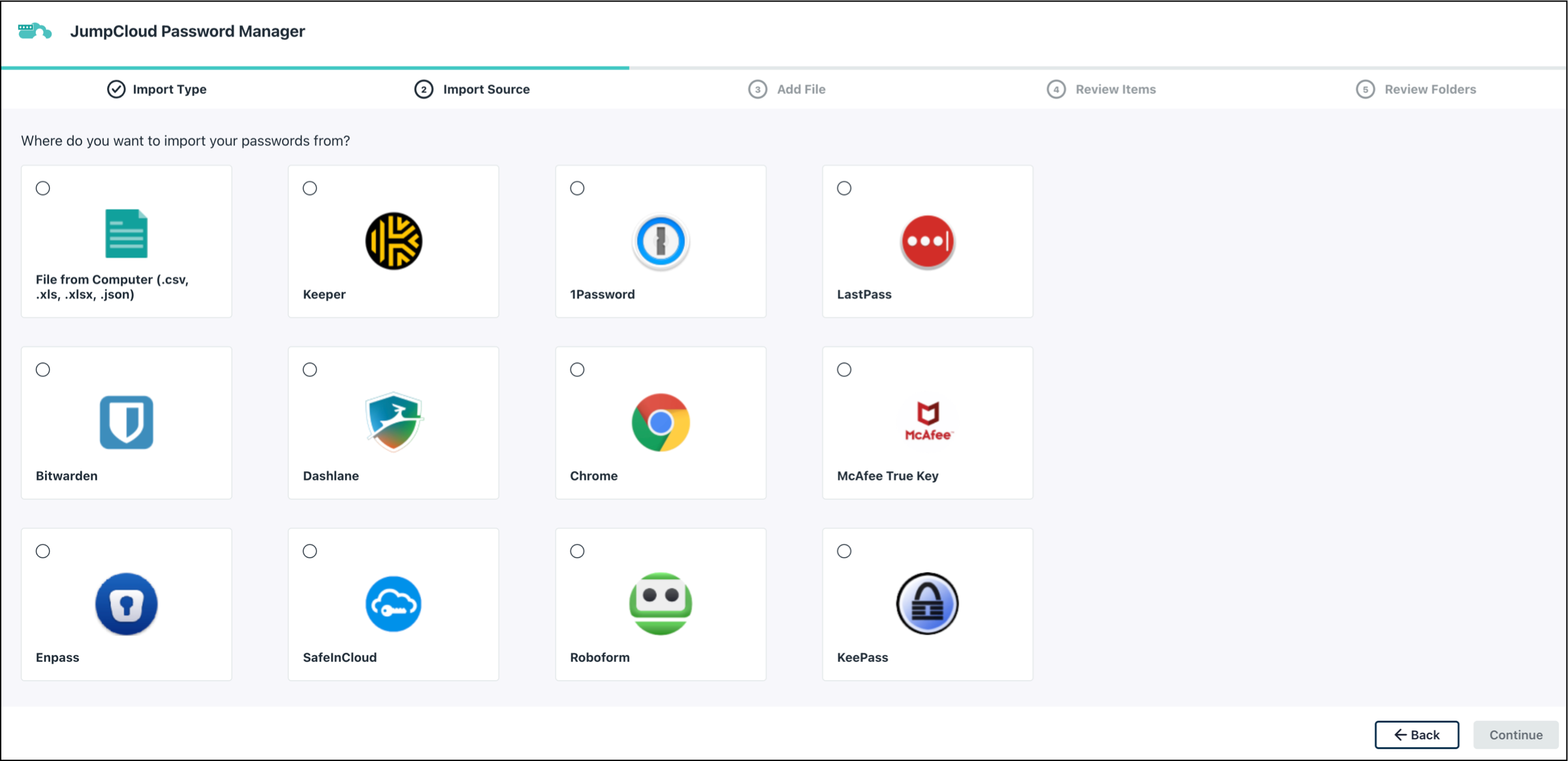 import tool import source step