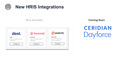 New HRIS Integrations