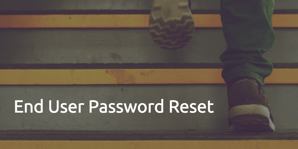end user password reset