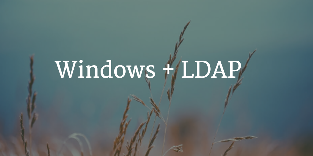 Windows LDAP