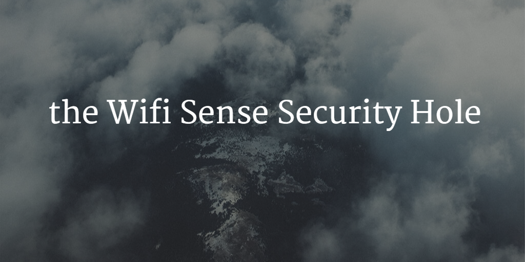 wifi sense