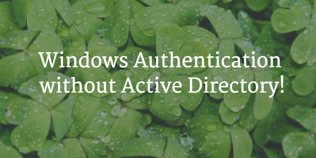 authorize windows without active directory