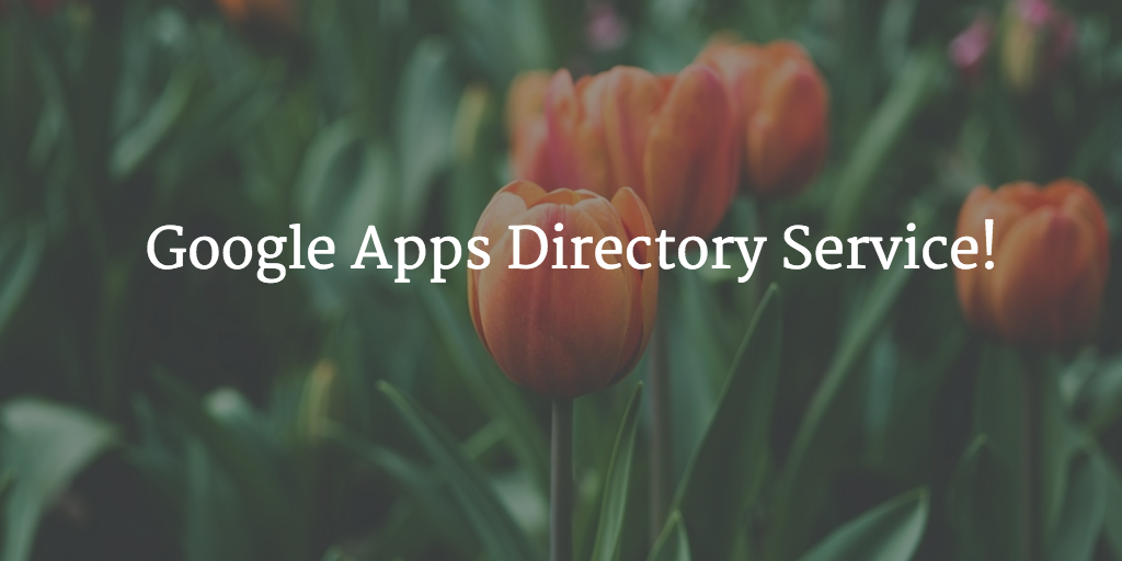 google apps directory service