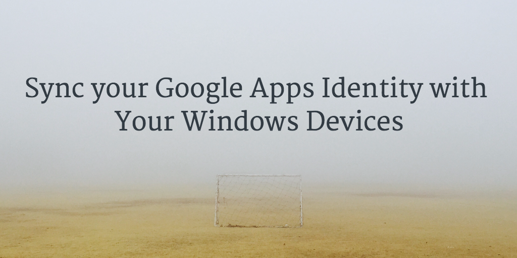 sync google apps and windows