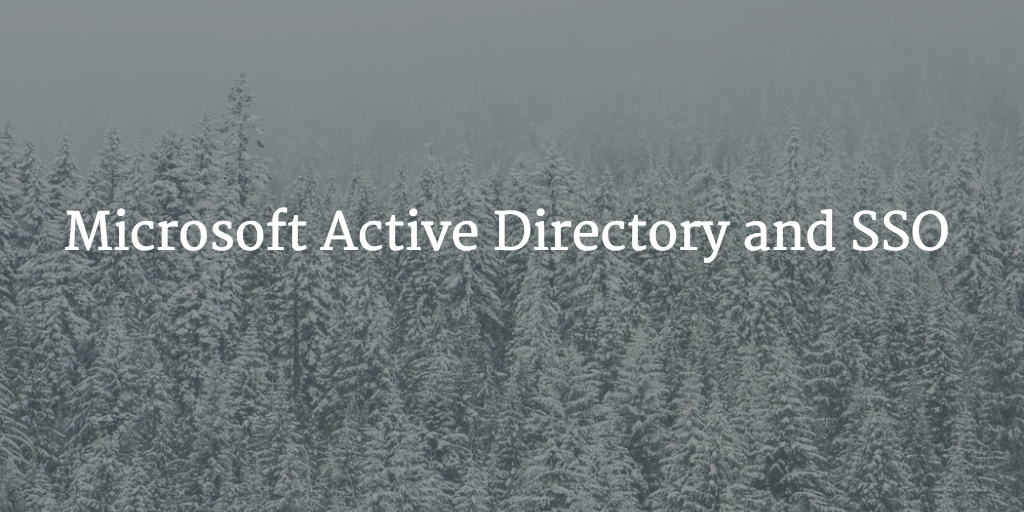 Microsoft AD and SSO