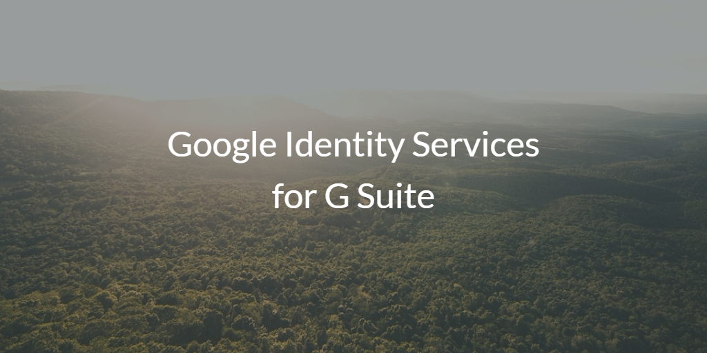 Google Identity Services for G Suite