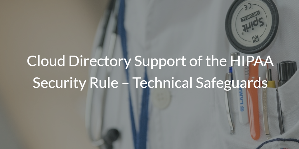 Cloud Directory of the HIPAA Security Rule