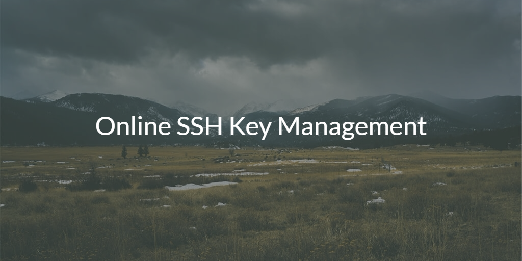 Online SSH Key Management