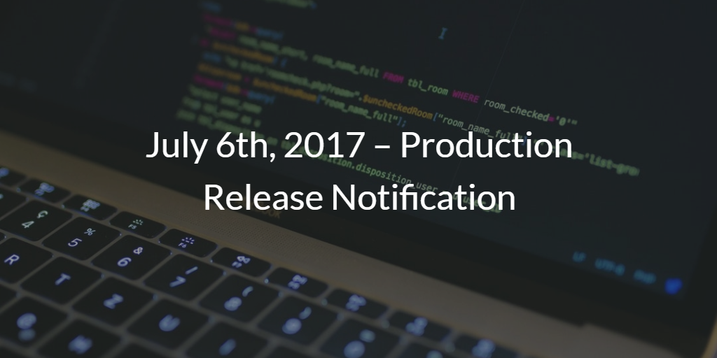 Product Release Notification