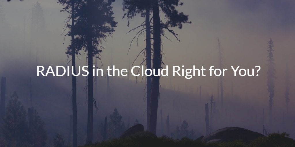 RADIUS in the Cloud Right for You?