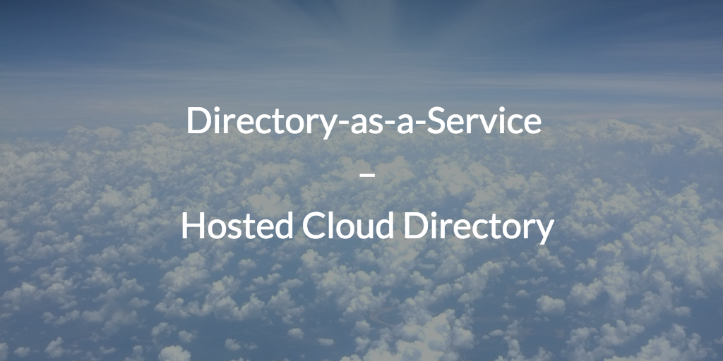 directory-as-a-service hosted cloud directory