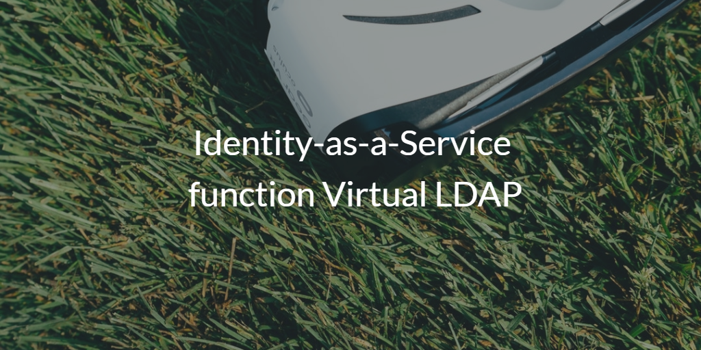 Identity-as-a-Service function Virtual LDAP