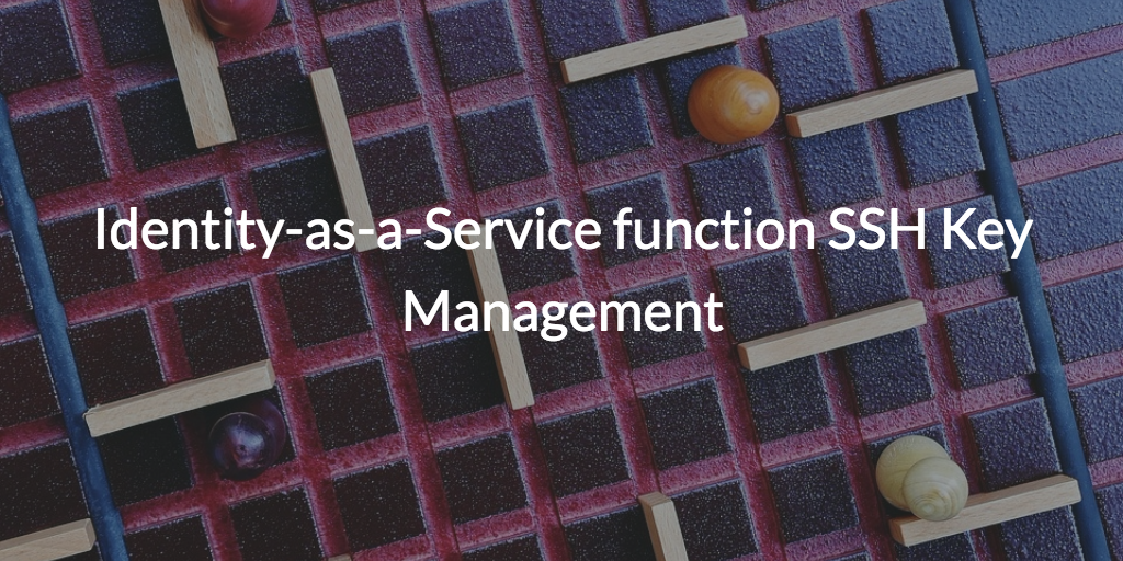 idaas function ssh key management