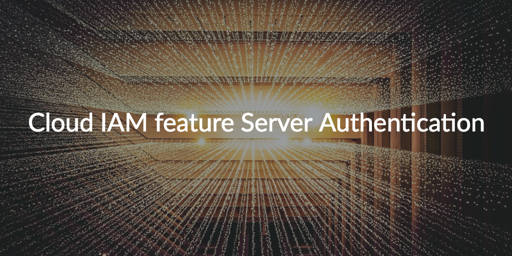 cloud iam server authentication