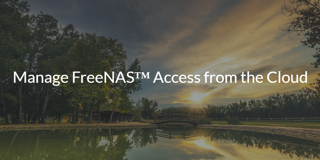 Manage FreeNAS™ Access from the Cloud