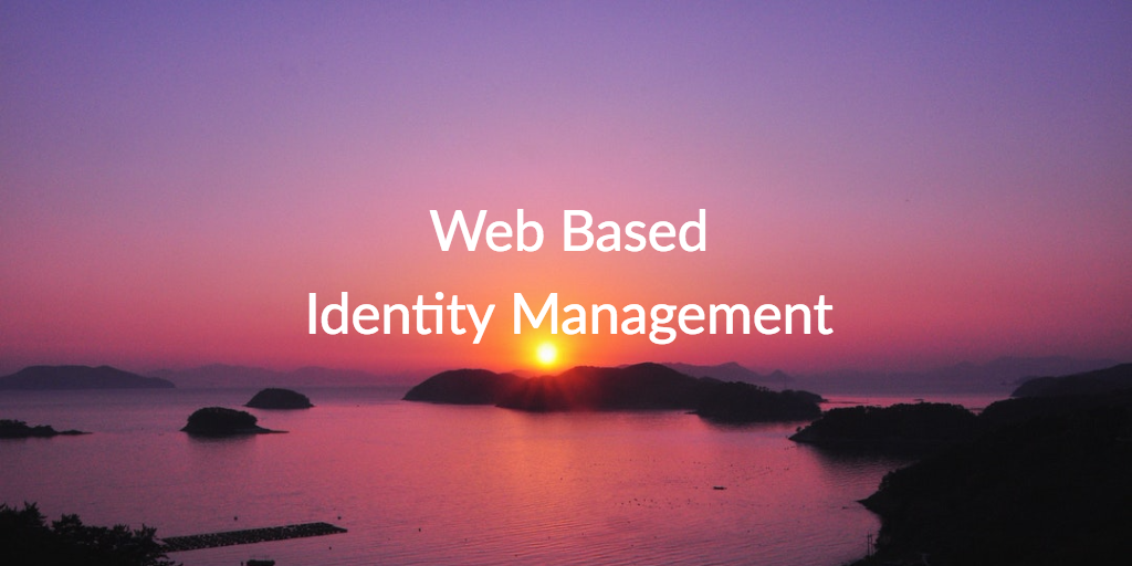 web based identity management