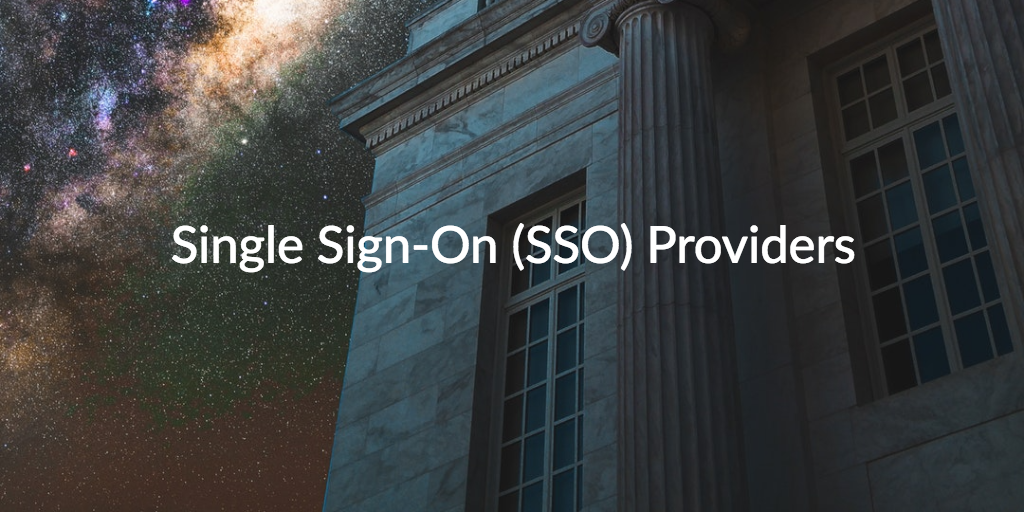 single sign on SSO providers