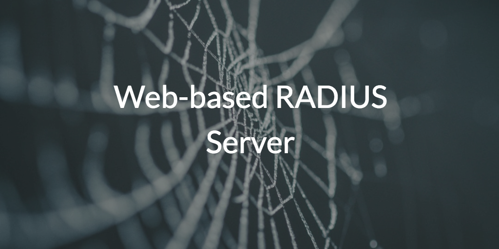 Web-based RADIUS Server