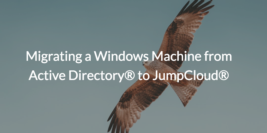 Picture of Bird of Prey with Active Directory to JumpCloud wording