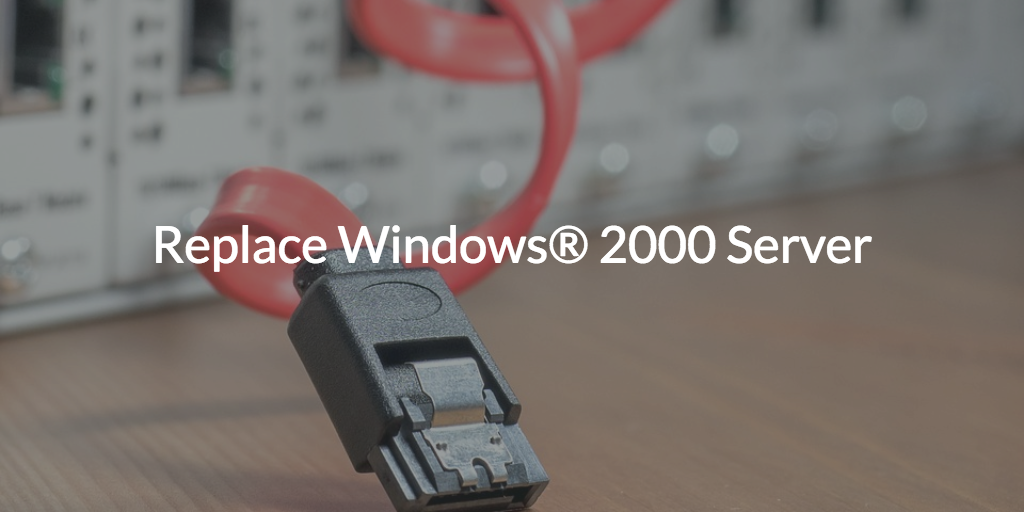 Replace Windows 2000 Server Written over image of unplugged SATA cable