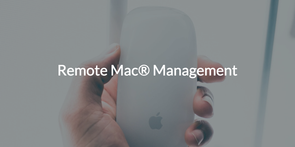 mac setup remote management