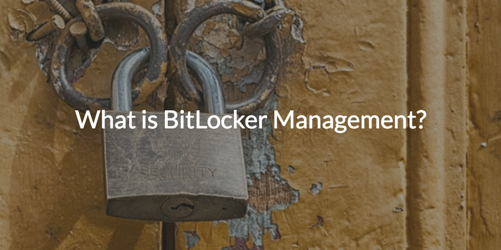 BitLocker Management Recovery Keys
