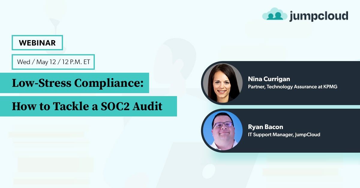 Low-Stress Compliance: How to Tackle a SOC 2 Audit Webinar Banner