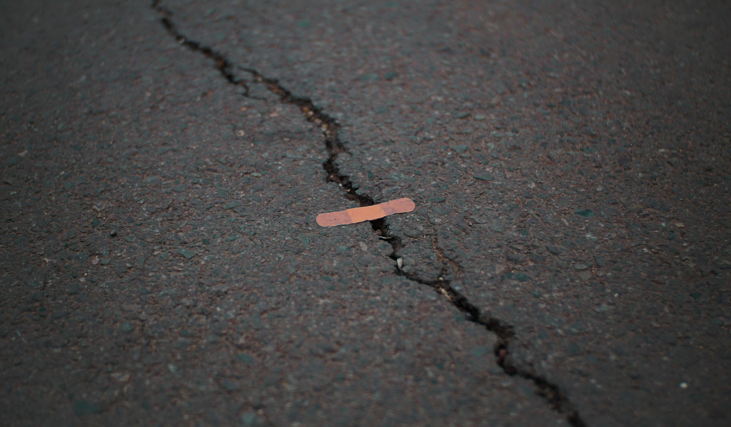 patch on road