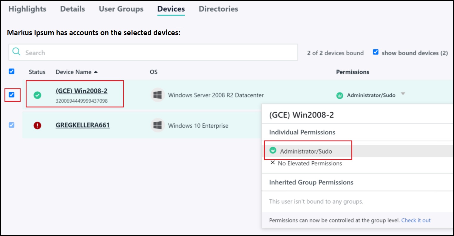 Best Practices for Migration of Device Permissions from a User to a Group