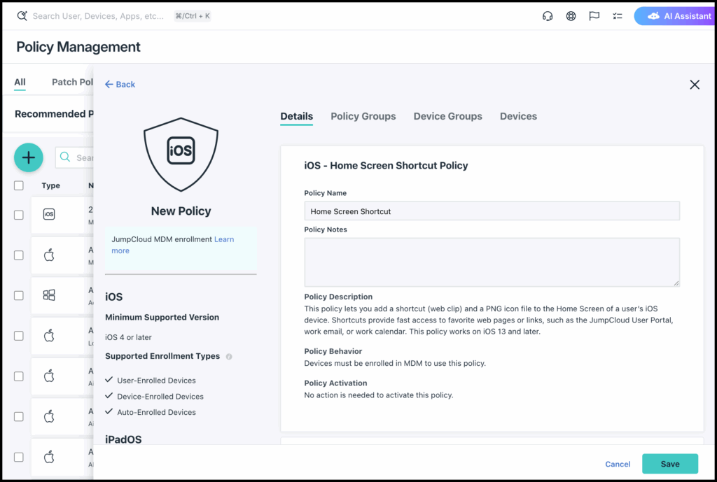 iOS Home Screen Shortcut