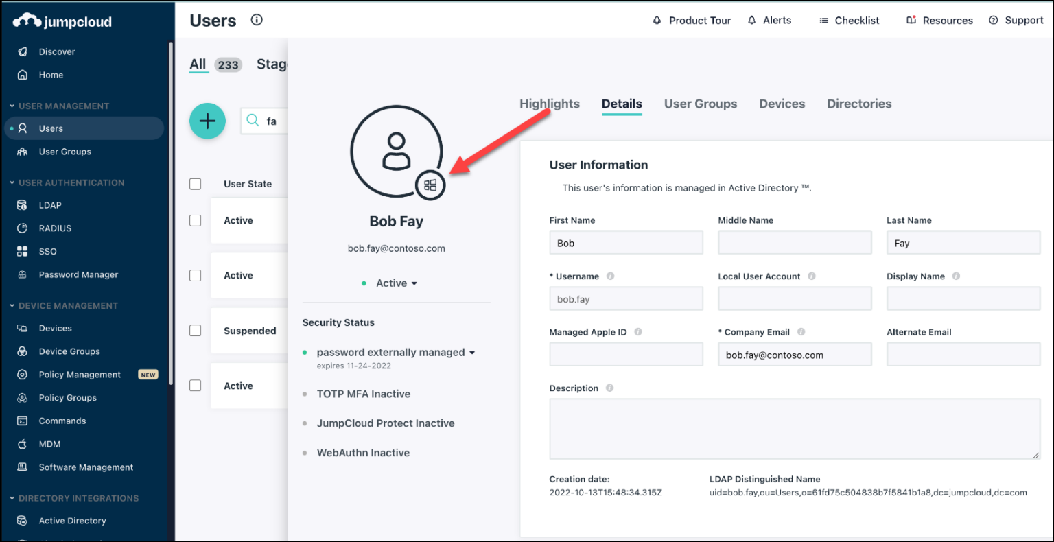Use and Manage the Active Directory Integration (ADI) - JumpCloud