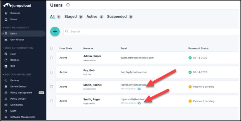 Use and Manage the Active Directory Integration (ADI) - JumpCloud