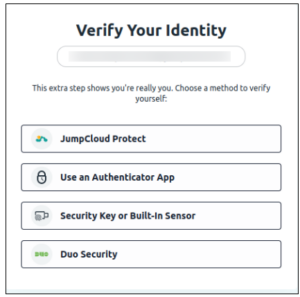 Users: Log in to User Portal with MFA - JumpCloud