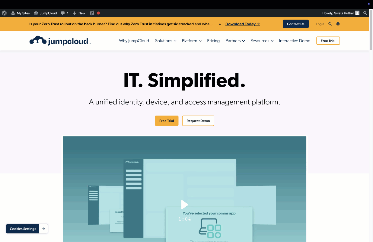 This contains a series of images displaying steps to create a free trial account.