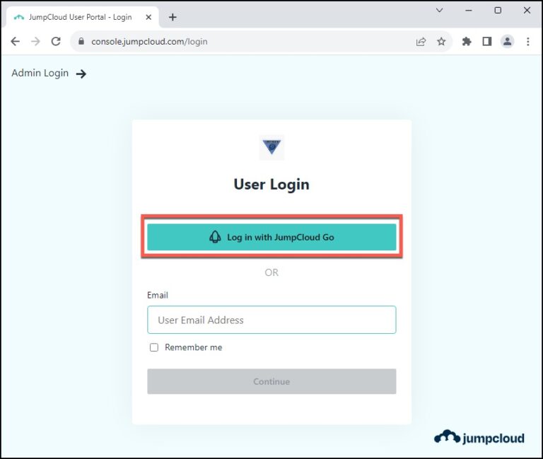 Use JumpCloud Go™ JumpCloud