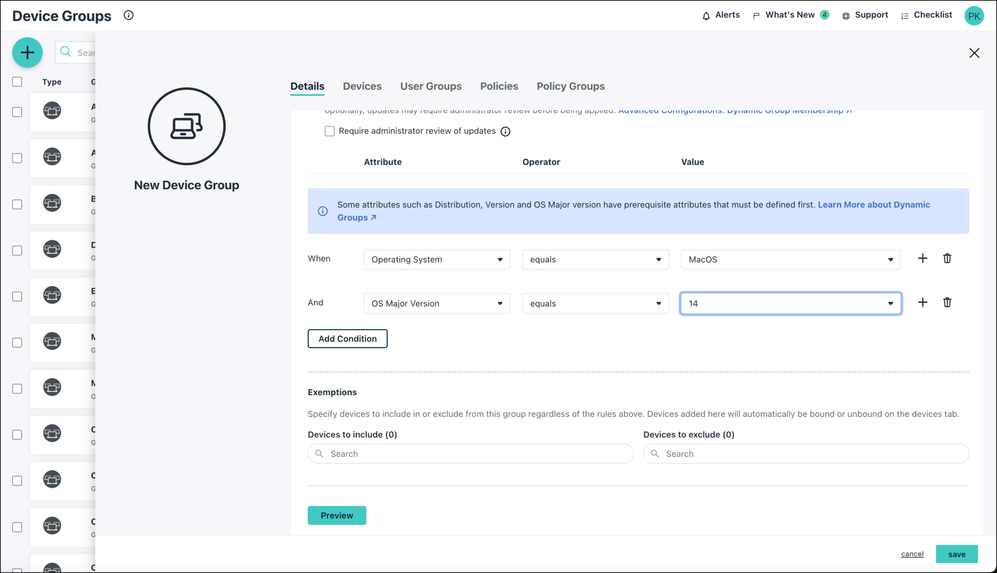 How to Configure Dynamic Device Groups