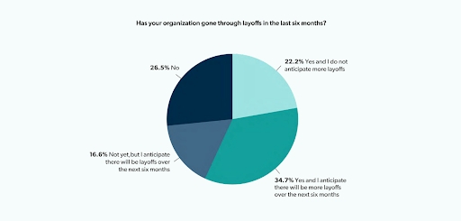 graph depicting layoff %