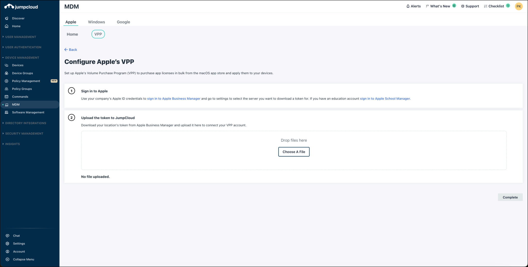 Manage Software with Apple's VPP - JumpCloud