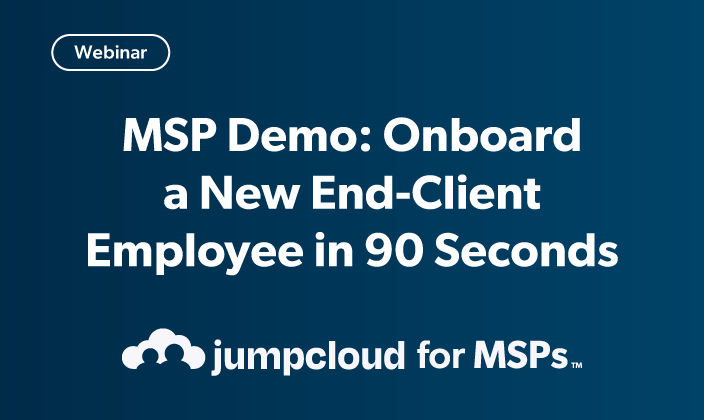 MSP Demo: Onboard a New End-Client Employee in 90 Seconds