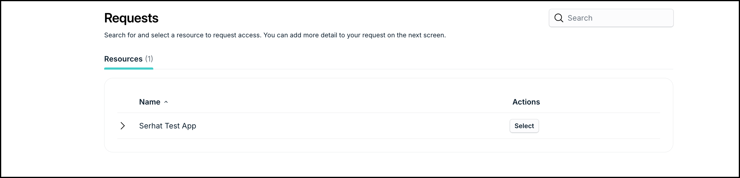 Requests Page in User Portal