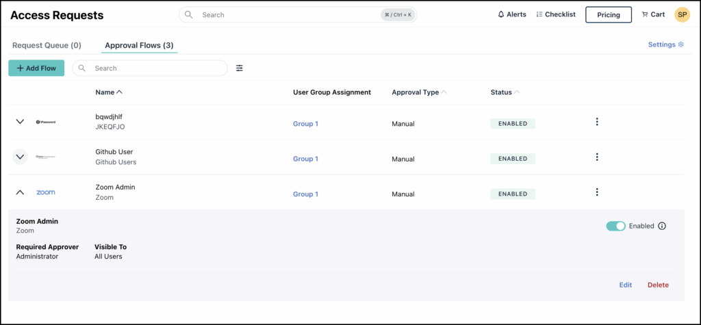 Manage Approval Flows - JumpCloud
