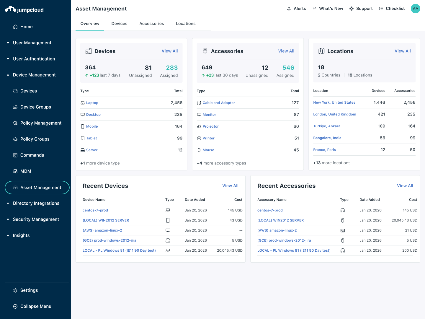 Introducing Apple Inventory Sync & AI Search in JumpCloud Asset Management
